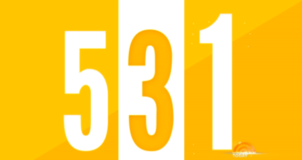 The numbers "5 3 1" on a yellow background
