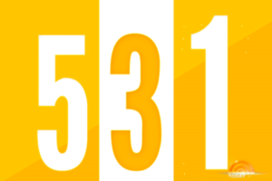 The numbers "5 3 1" on a yellow background