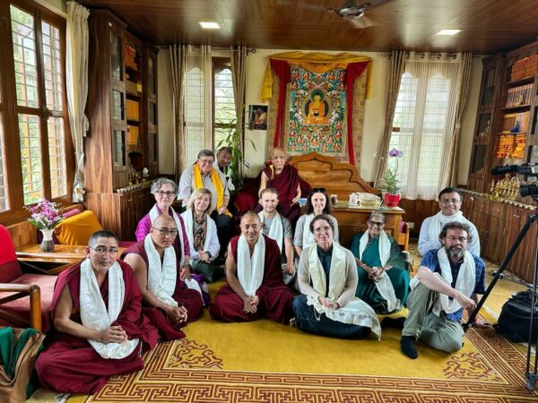Tukdam Team Presents Research and Has an Audience with His Holiness Gaden Tri Rinpoche