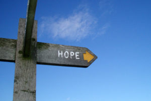 Photo of sign pointing with words "hope" by Pol Sifter via Flickr