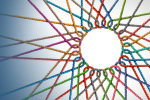 Multi Colored Ropes As A Symbol Of Interconnection